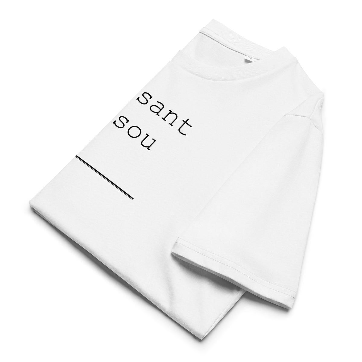 CROISSANT BISOU tee - white