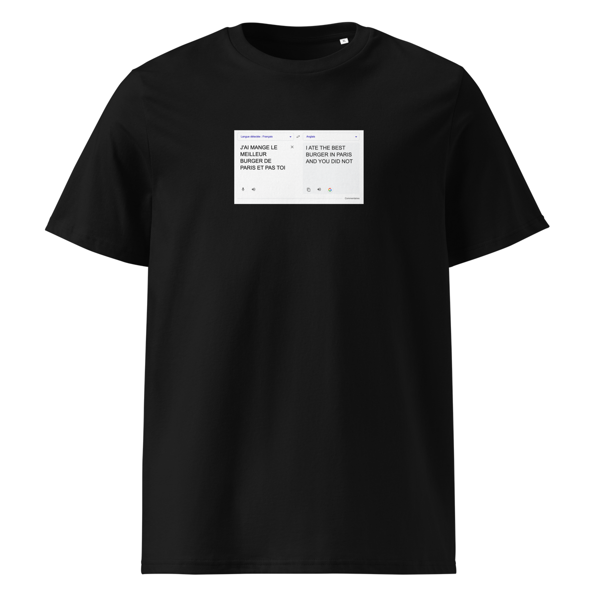 GOOGLE TRANSLATE tee - black / white / gris nardo / gris pas nardo