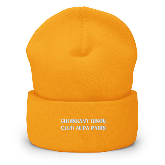 POP cuffed Beanie - orange / pinky pink