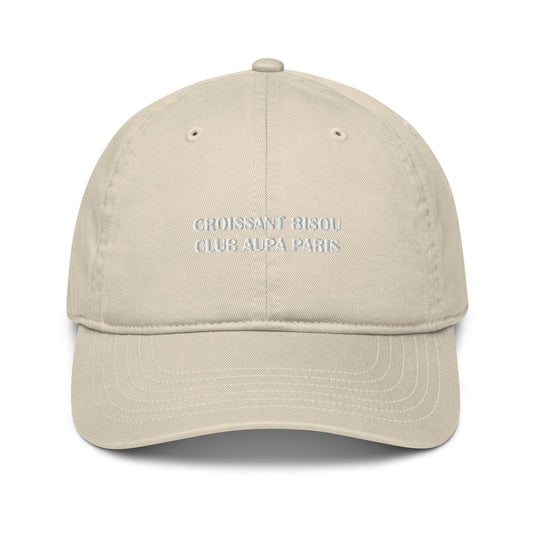 CROISSANT BISOU dad cap - Oyster