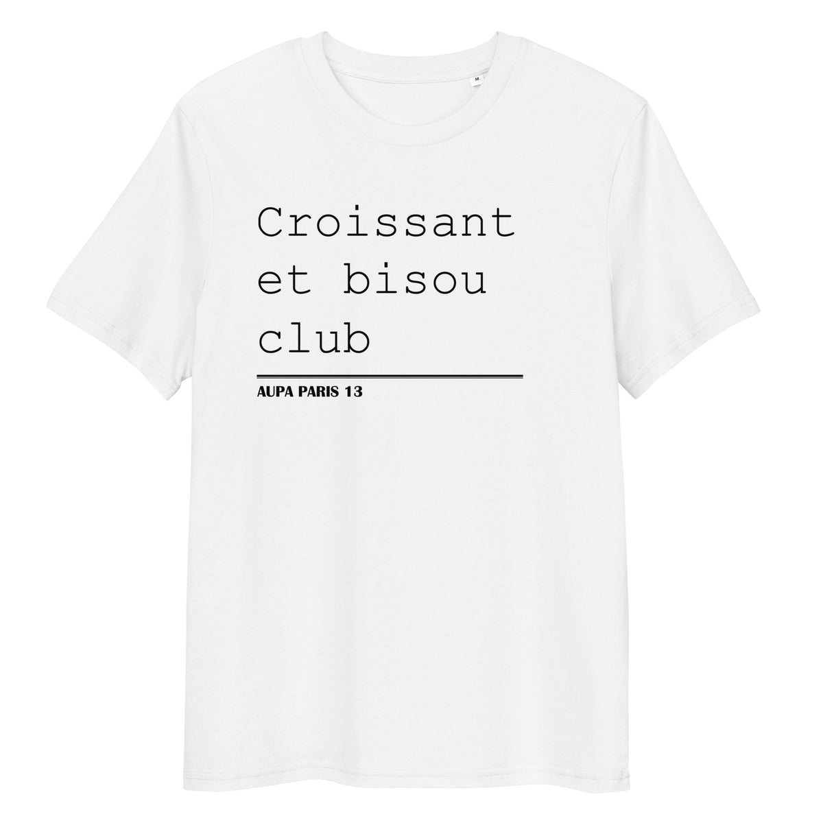 CROISSANT BISOU tee - white