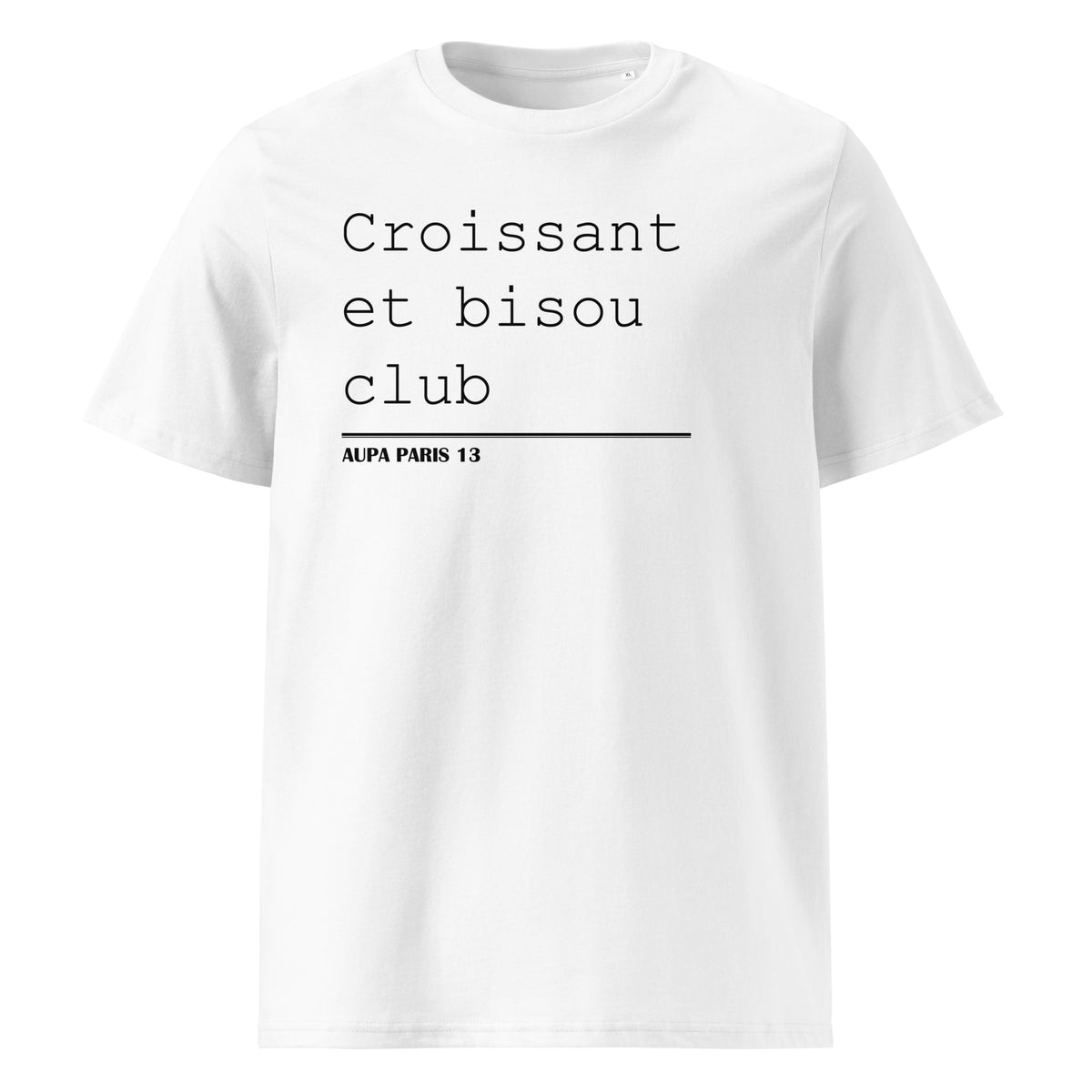 CROISSANT BISOU tee - white