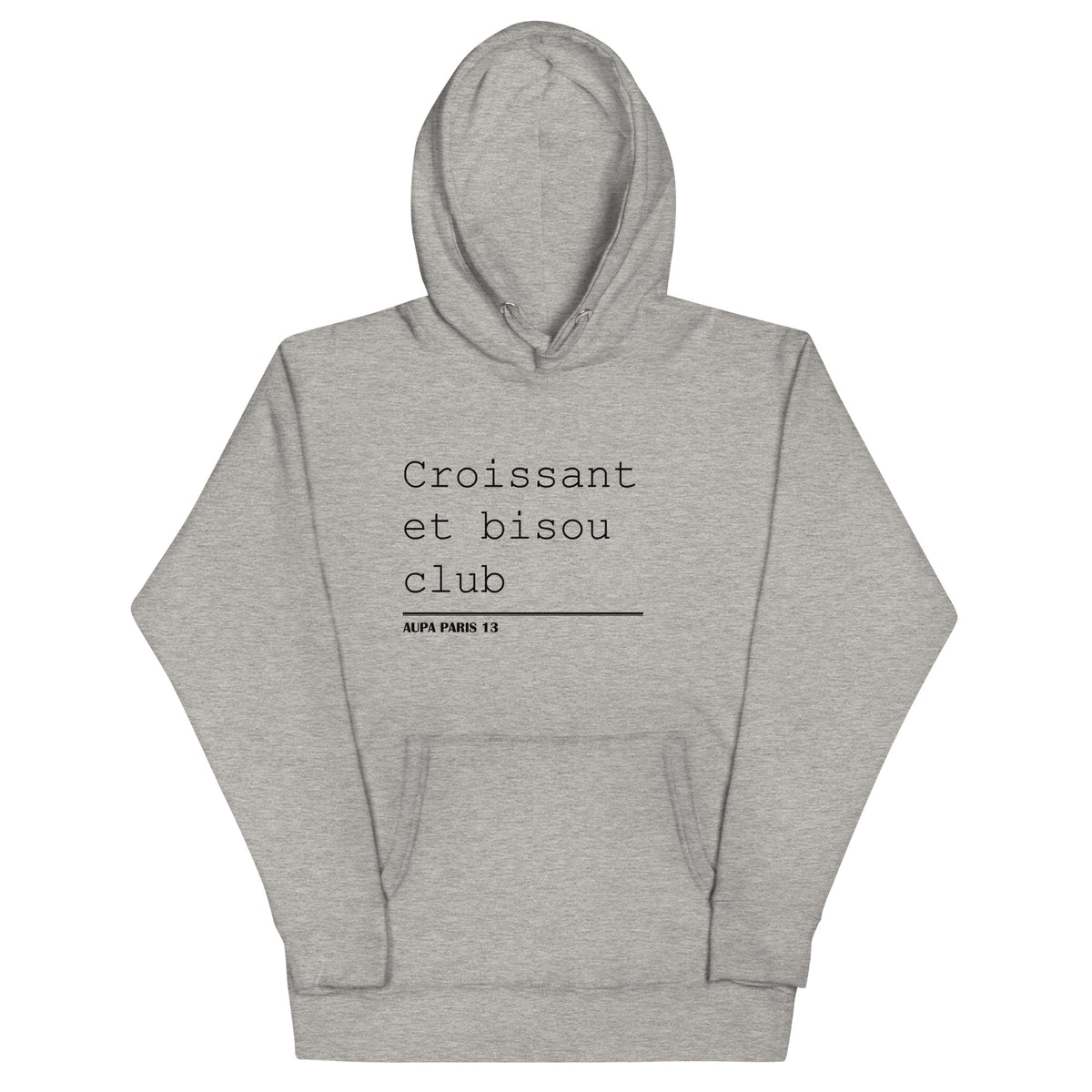 BISOU CLUB COURRIER hoodie - white / (meredith) grey
