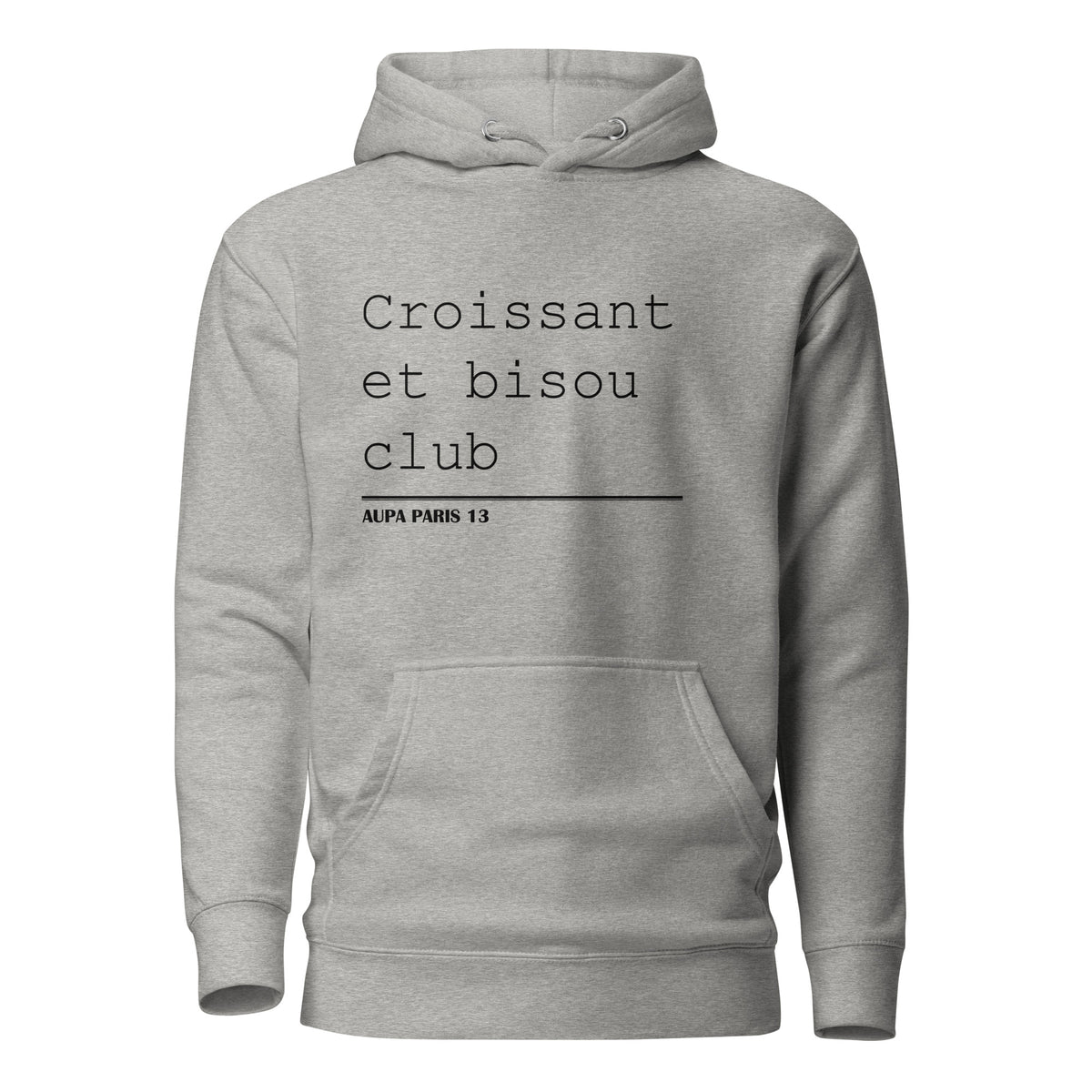 BISOU CLUB COURRIER hoodie - white / (meredith) grey