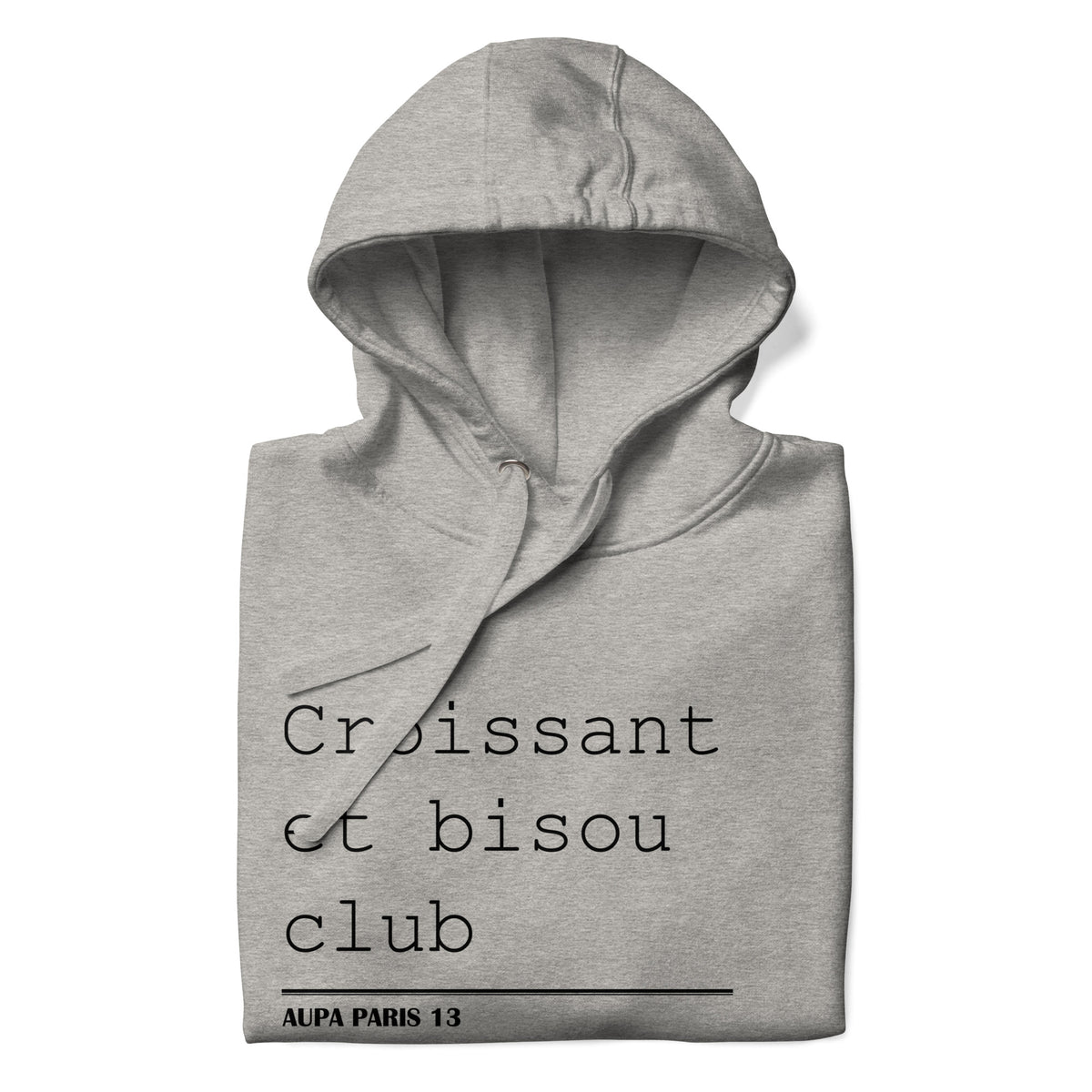 BISOU CLUB COURRIER hoodie - white / (meredith) grey