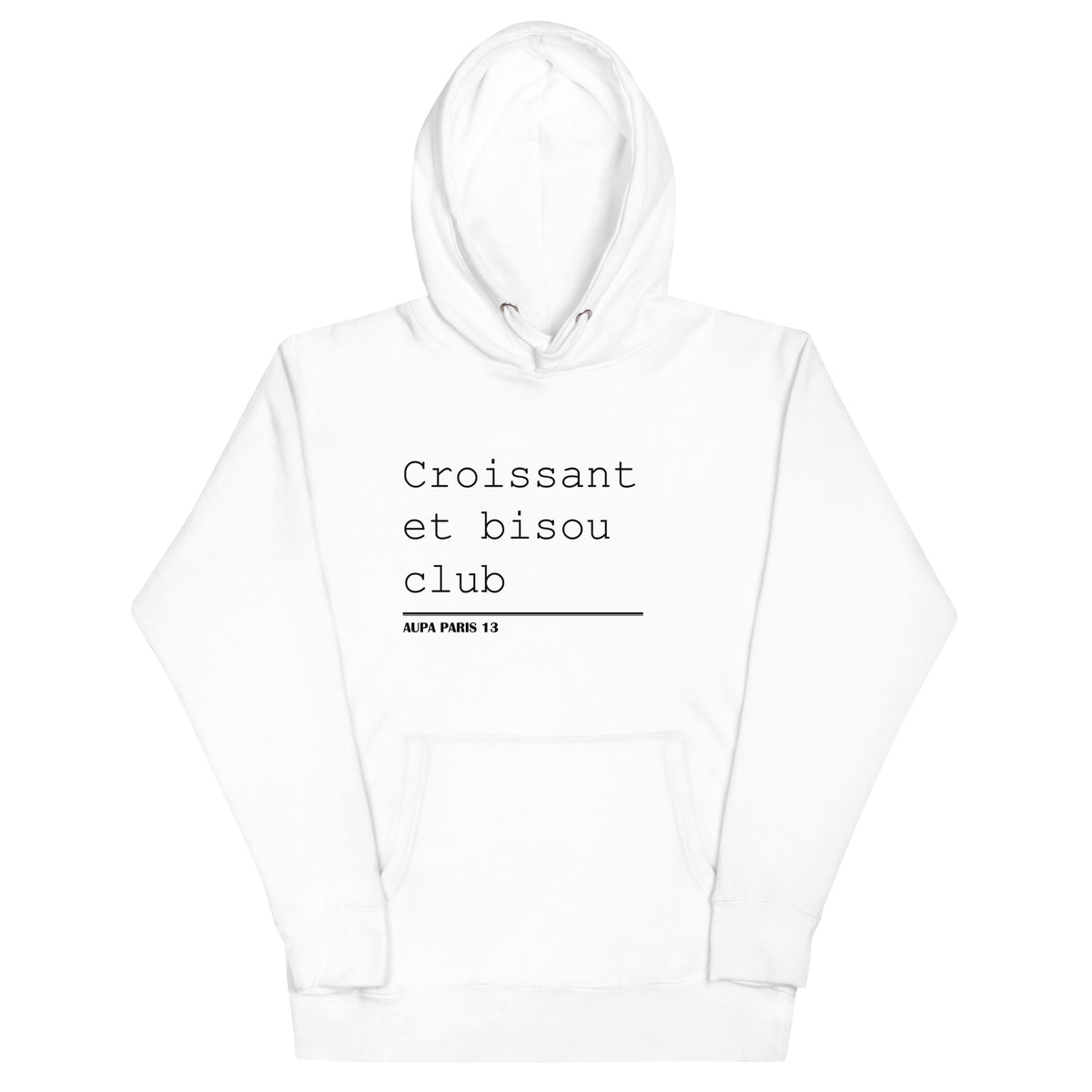 BISOU CLUB COURRIER hoodie - white / (meredith) grey